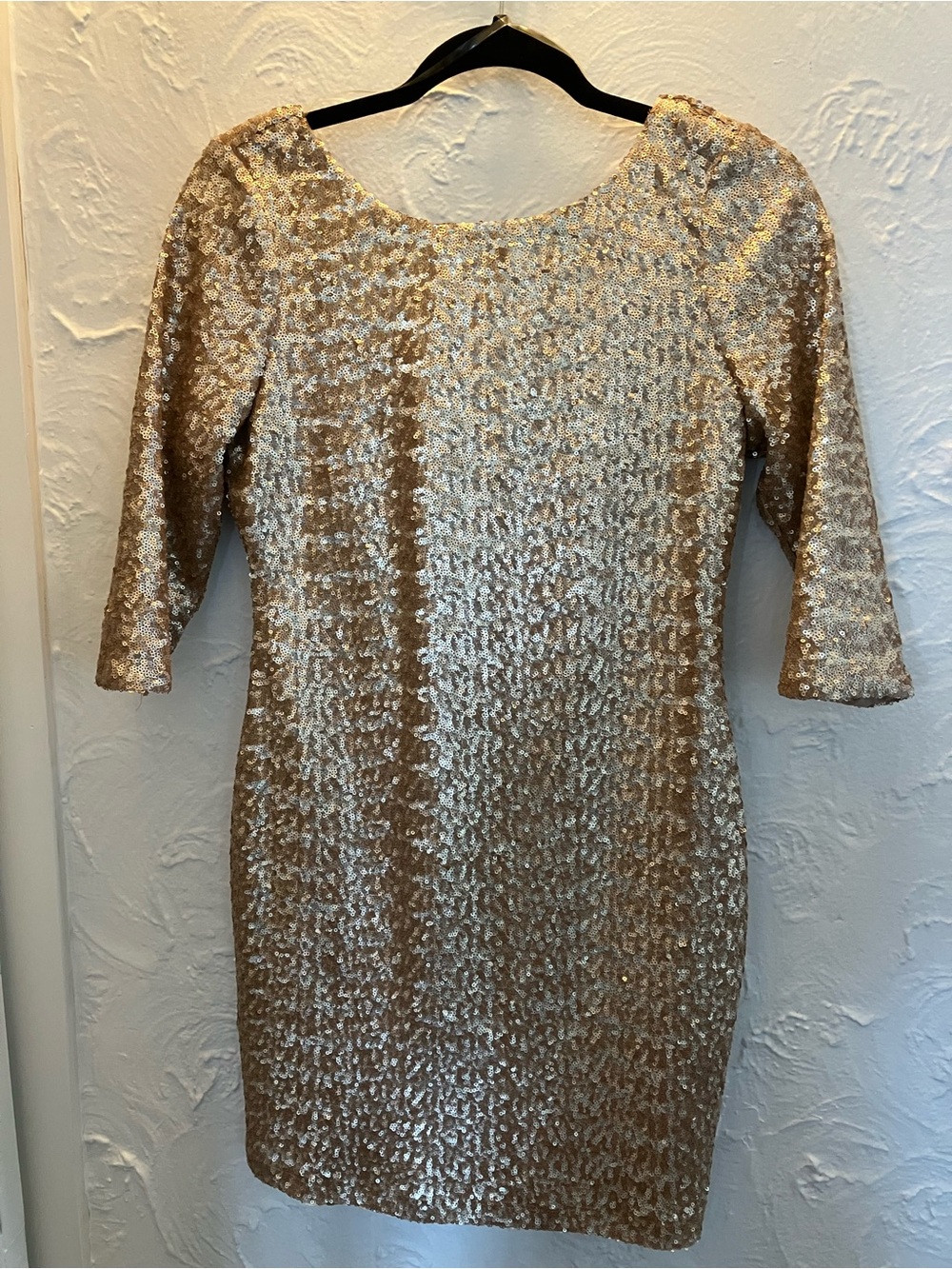 Champagne Gold Sequin Sheath Dress - Women